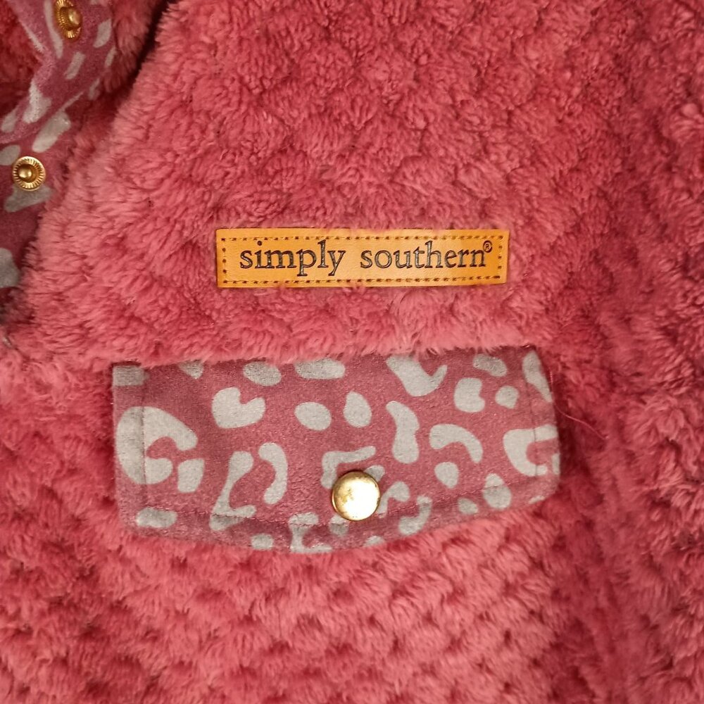 Simply Southern Plush Mauve Pink Pullover Sweater - Picture 7 of 7